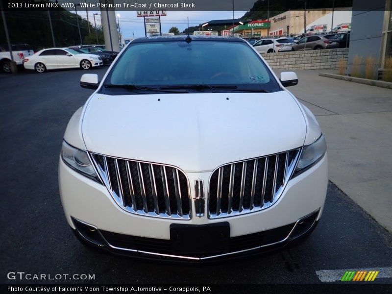 White Platinum Tri-Coat / Charcoal Black 2013 Lincoln MKX AWD