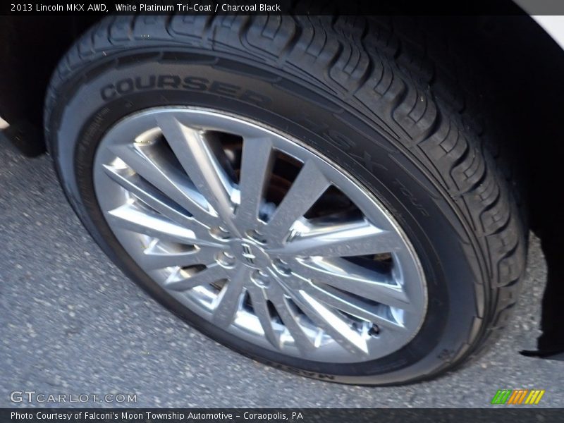 White Platinum Tri-Coat / Charcoal Black 2013 Lincoln MKX AWD