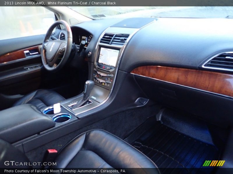White Platinum Tri-Coat / Charcoal Black 2013 Lincoln MKX AWD