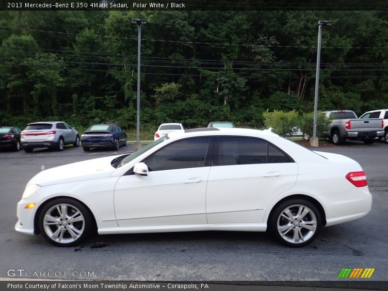 Polar White / Black 2013 Mercedes-Benz E 350 4Matic Sedan