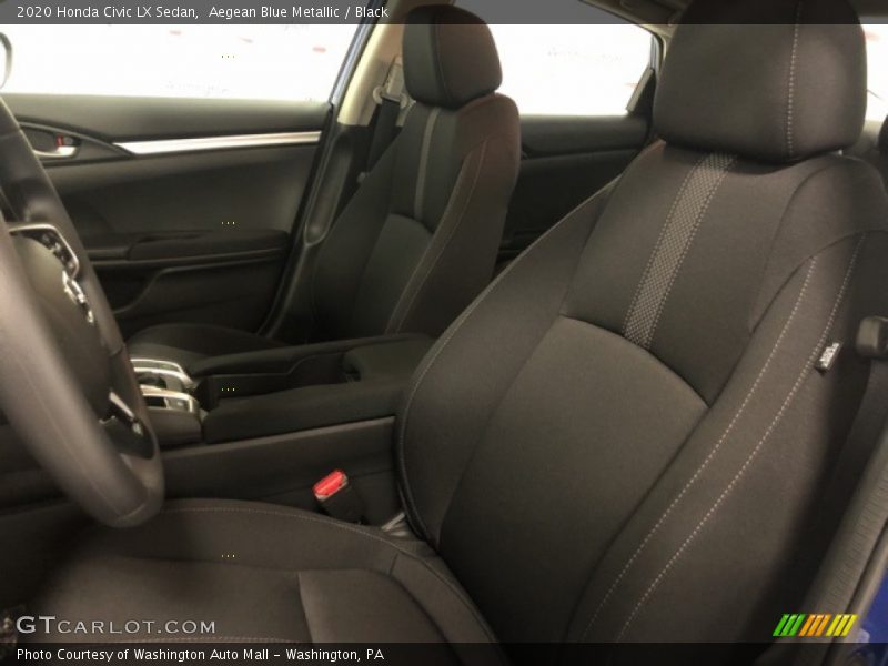 Aegean Blue Metallic / Black 2020 Honda Civic LX Sedan