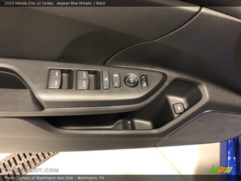 Aegean Blue Metallic / Black 2020 Honda Civic LX Sedan