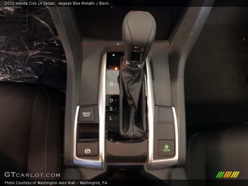 Aegean Blue Metallic / Black 2020 Honda Civic LX Sedan