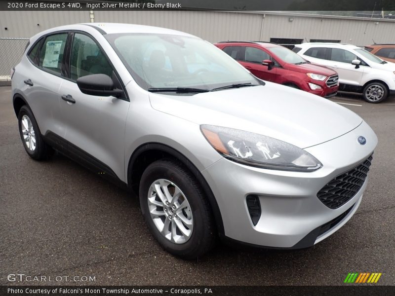 Ingot Silver Metallic / Ebony Black 2020 Ford Escape S 4WD