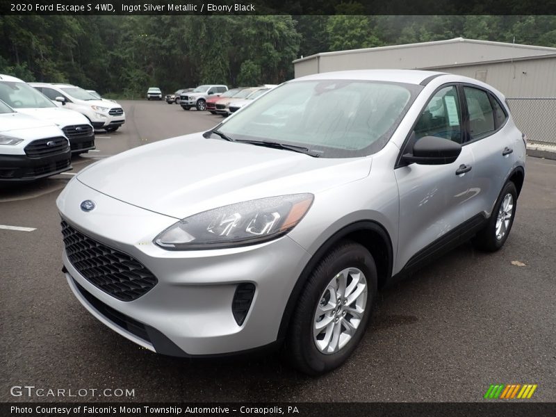 Ingot Silver Metallic / Ebony Black 2020 Ford Escape S 4WD
