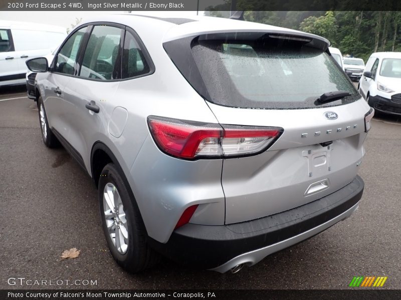 Ingot Silver Metallic / Ebony Black 2020 Ford Escape S 4WD