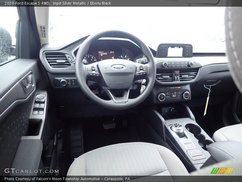 Ingot Silver Metallic / Ebony Black 2020 Ford Escape S 4WD
