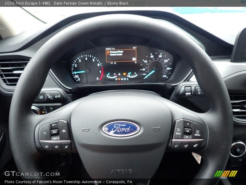 Dark Persian Green Metallic / Ebony Black 2020 Ford Escape S 4WD