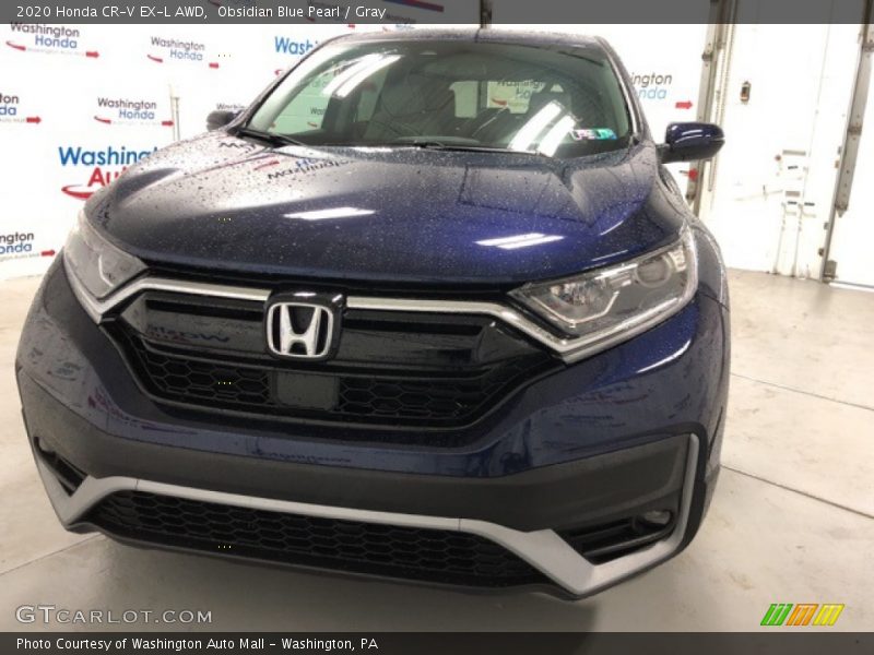 Obsidian Blue Pearl / Gray 2020 Honda CR-V EX-L AWD