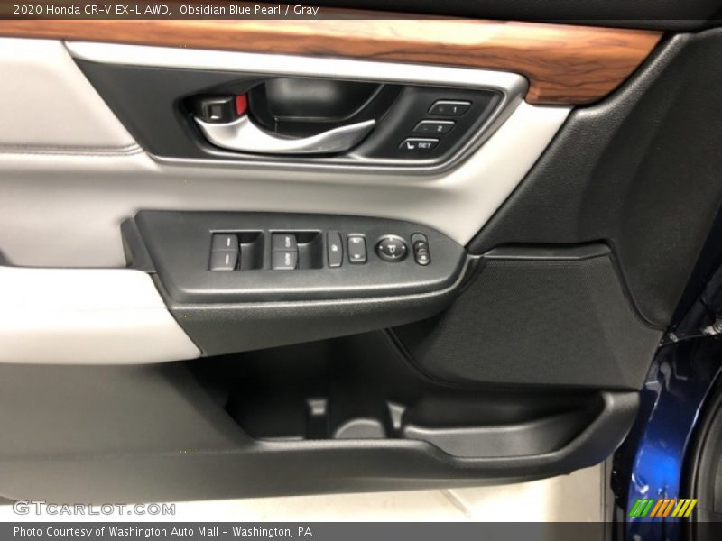 Obsidian Blue Pearl / Gray 2020 Honda CR-V EX-L AWD
