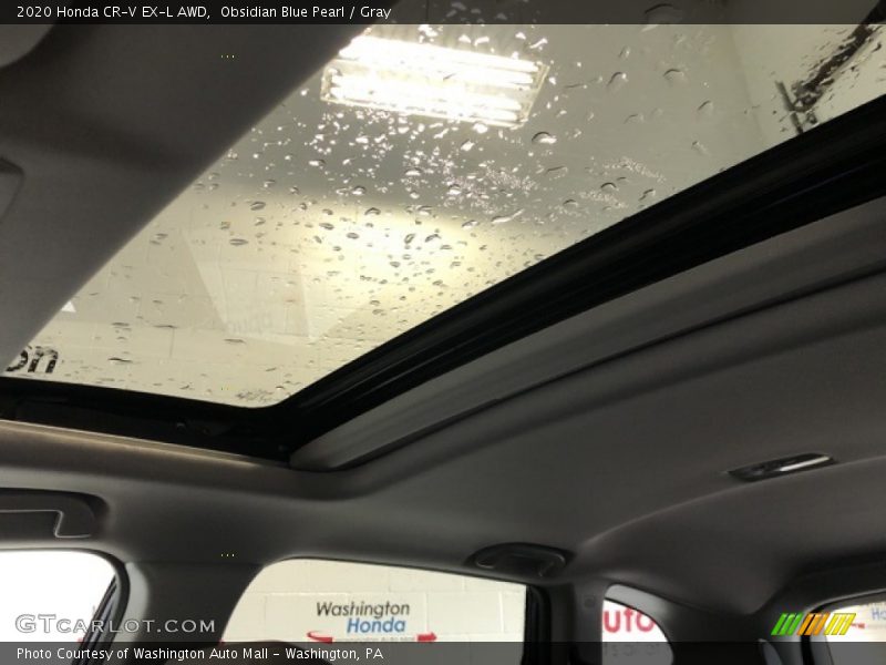 Obsidian Blue Pearl / Gray 2020 Honda CR-V EX-L AWD