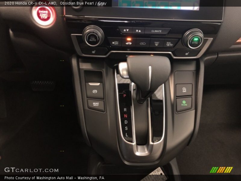 Obsidian Blue Pearl / Gray 2020 Honda CR-V EX-L AWD
