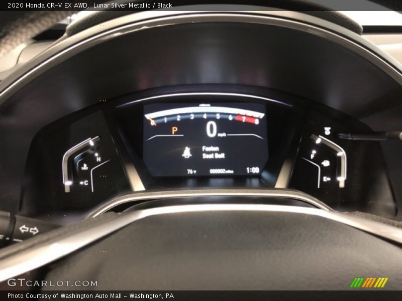 Lunar Silver Metallic / Black 2020 Honda CR-V EX AWD