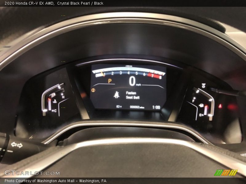 Crystal Black Pearl / Black 2020 Honda CR-V EX AWD