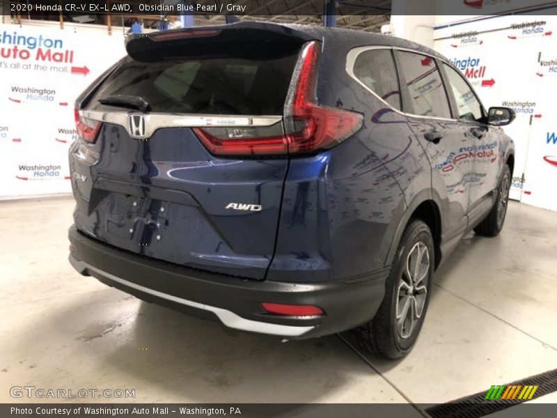 Obsidian Blue Pearl / Gray 2020 Honda CR-V EX-L AWD