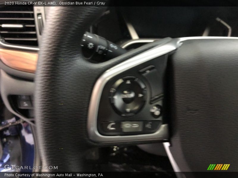 Obsidian Blue Pearl / Gray 2020 Honda CR-V EX-L AWD