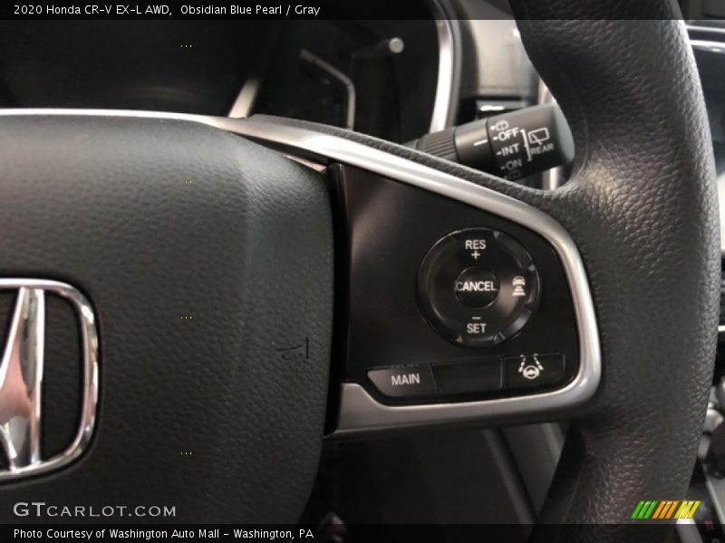 Obsidian Blue Pearl / Gray 2020 Honda CR-V EX-L AWD