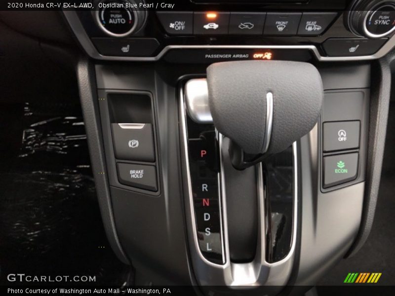 Obsidian Blue Pearl / Gray 2020 Honda CR-V EX-L AWD