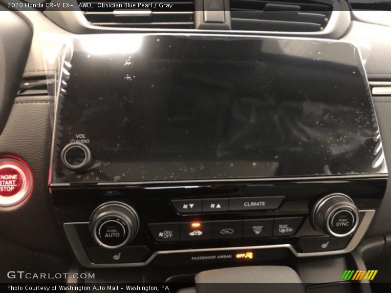 Obsidian Blue Pearl / Gray 2020 Honda CR-V EX-L AWD