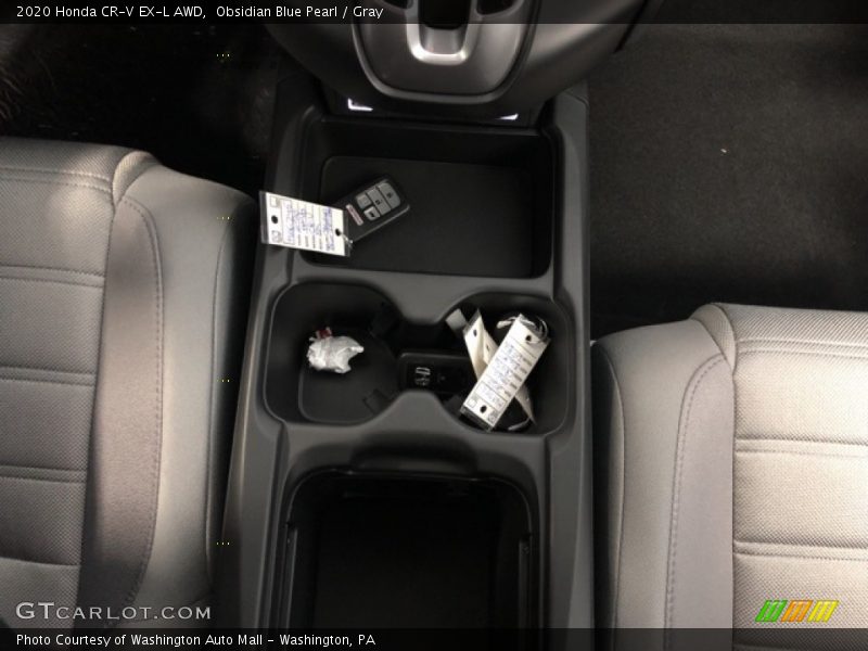 Obsidian Blue Pearl / Gray 2020 Honda CR-V EX-L AWD
