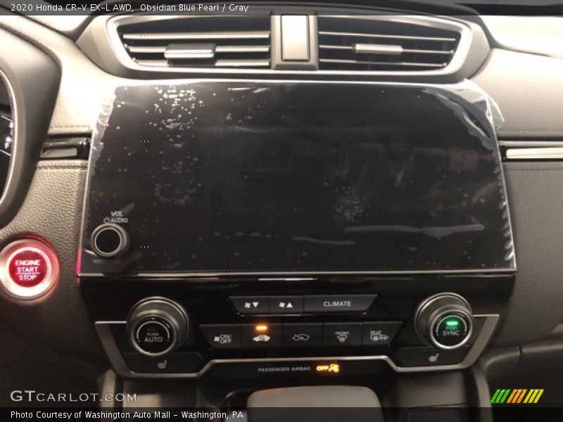 Obsidian Blue Pearl / Gray 2020 Honda CR-V EX-L AWD