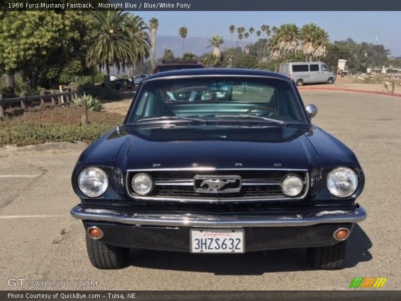 Midnight Blue / Blue/White Pony 1966 Ford Mustang Fastback