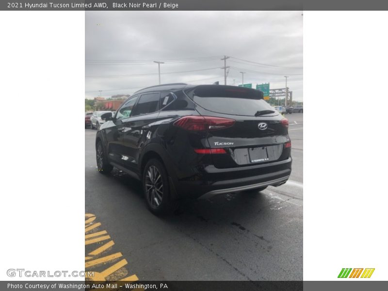 Black Noir Pearl / Beige 2021 Hyundai Tucson Limited AWD