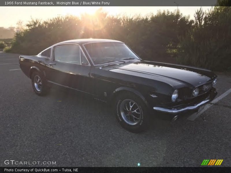 Midnight Blue / Blue/White Pony 1966 Ford Mustang Fastback