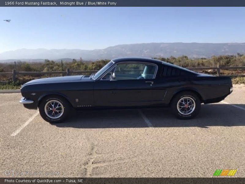 Midnight Blue / Blue/White Pony 1966 Ford Mustang Fastback