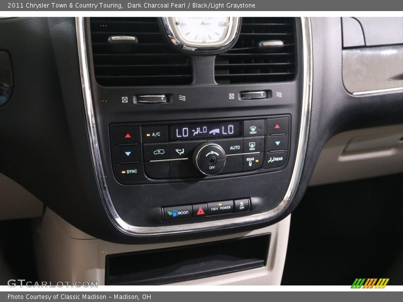 Dark Charcoal Pearl / Black/Light Graystone 2011 Chrysler Town & Country Touring