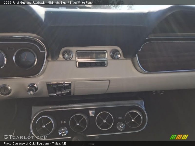 Midnight Blue / Blue/White Pony 1966 Ford Mustang Fastback