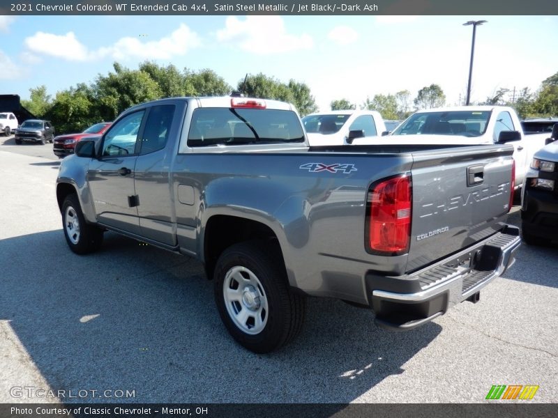 Satin Steel Metallic / Jet Black/­Dark Ash 2021 Chevrolet Colorado WT Extended Cab 4x4