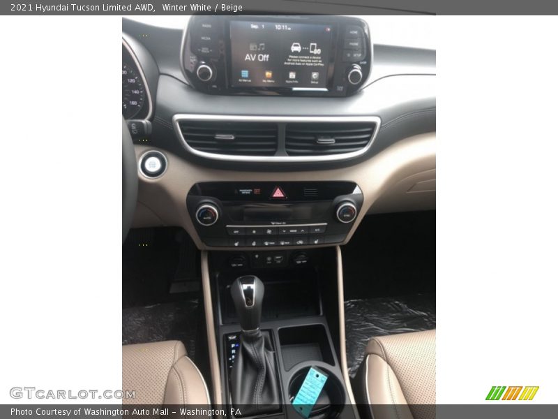 Winter White / Beige 2021 Hyundai Tucson Limited AWD