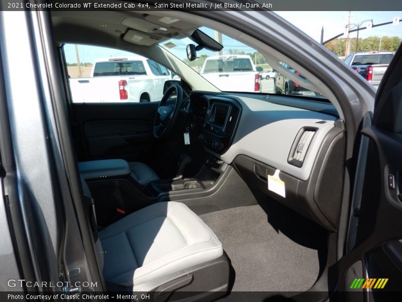 Satin Steel Metallic / Jet Black/­Dark Ash 2021 Chevrolet Colorado WT Extended Cab 4x4