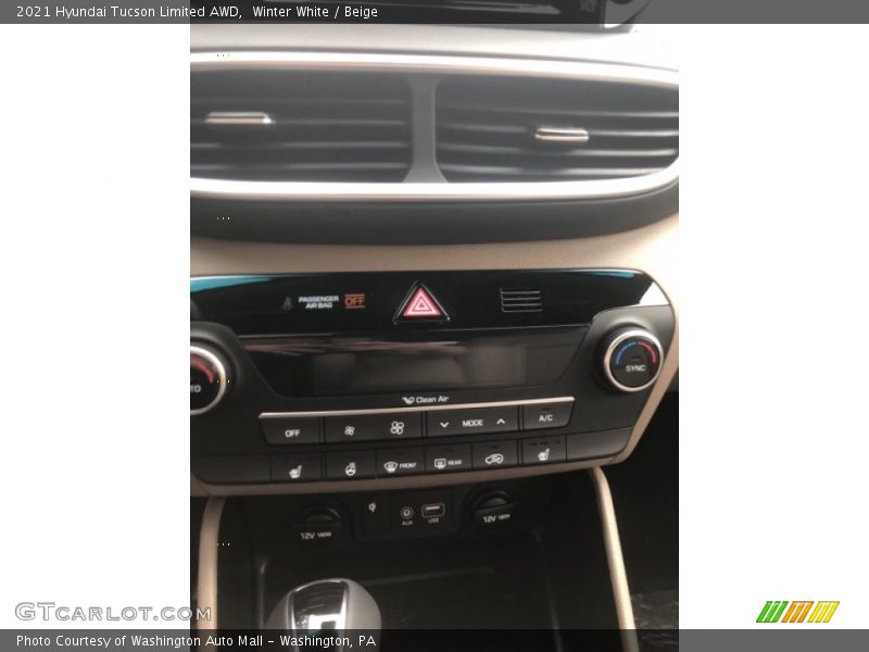 Winter White / Beige 2021 Hyundai Tucson Limited AWD