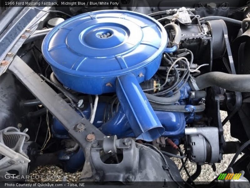 Midnight Blue / Blue/White Pony 1966 Ford Mustang Fastback