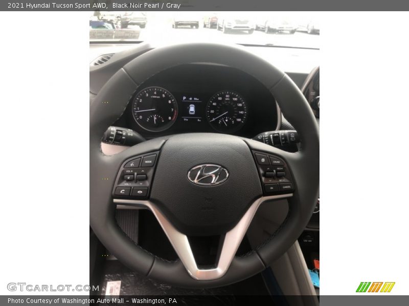 Black Noir Pearl / Gray 2021 Hyundai Tucson Sport AWD