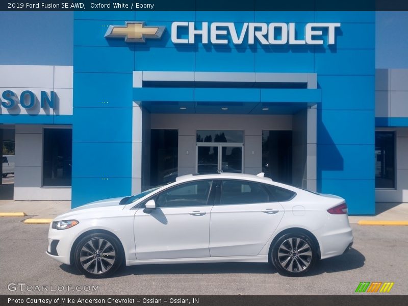 Oxford White / Ebony 2019 Ford Fusion SE AWD
