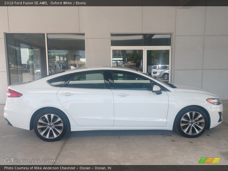 Oxford White / Ebony 2019 Ford Fusion SE AWD