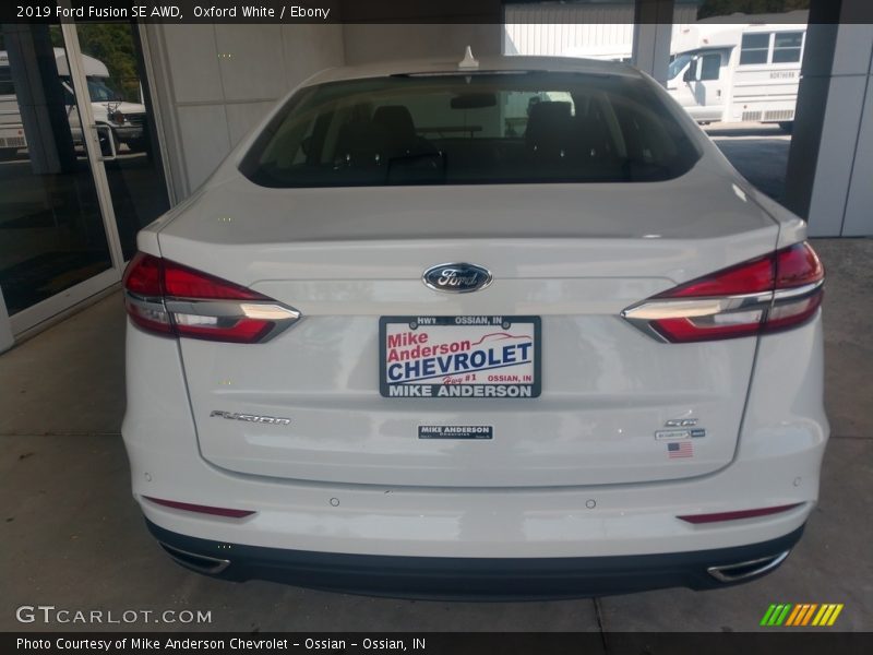 Oxford White / Ebony 2019 Ford Fusion SE AWD