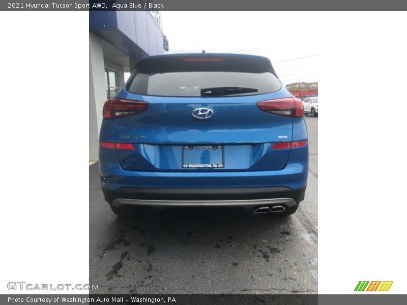 Aqua Blue / Black 2021 Hyundai Tucson Sport AWD