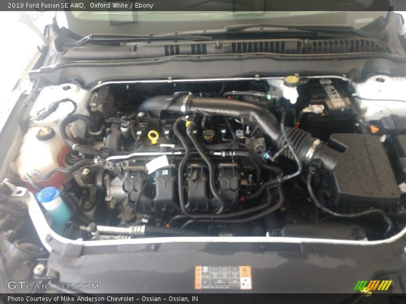 Oxford White / Ebony 2019 Ford Fusion SE AWD