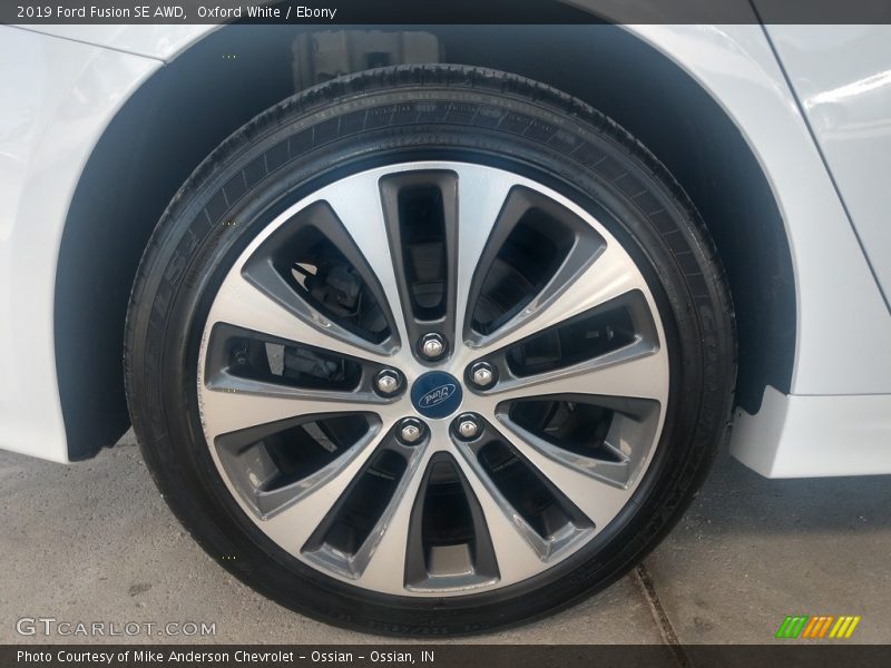 Oxford White / Ebony 2019 Ford Fusion SE AWD