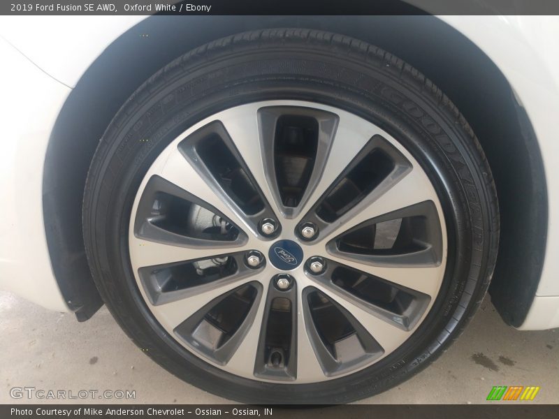 Oxford White / Ebony 2019 Ford Fusion SE AWD