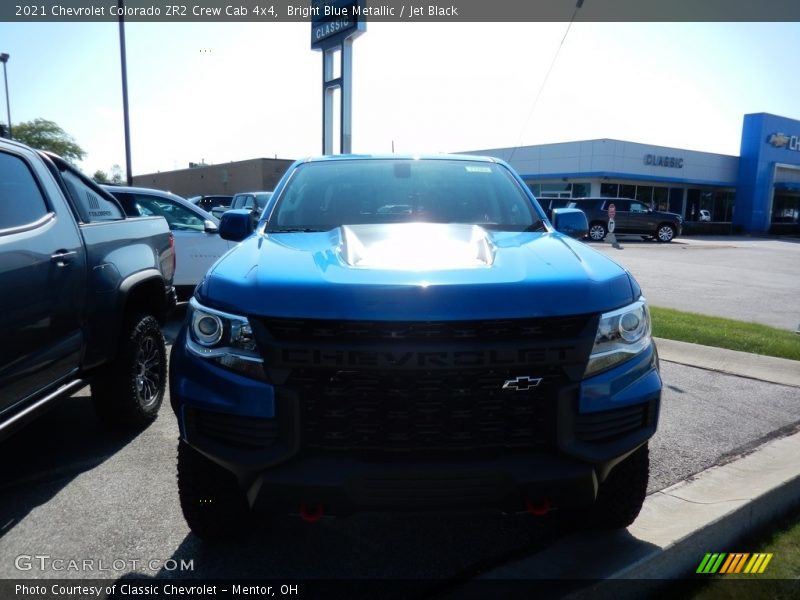 Bright Blue Metallic / Jet Black 2021 Chevrolet Colorado ZR2 Crew Cab 4x4