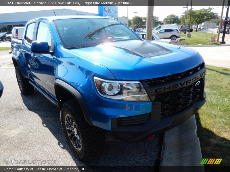 Bright Blue Metallic / Jet Black 2021 Chevrolet Colorado ZR2 Crew Cab 4x4