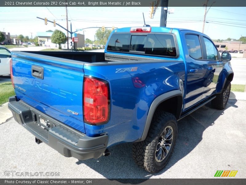 Bright Blue Metallic / Jet Black 2021 Chevrolet Colorado ZR2 Crew Cab 4x4