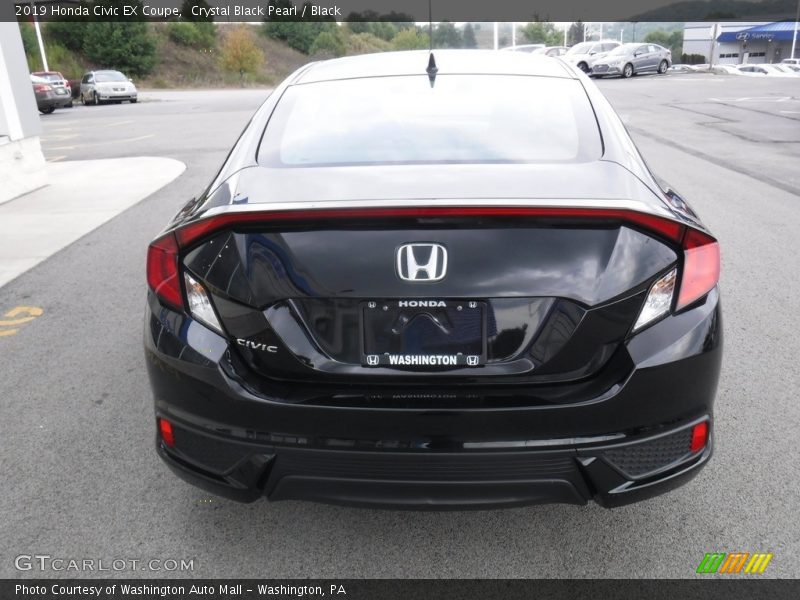 Crystal Black Pearl / Black 2019 Honda Civic EX Coupe