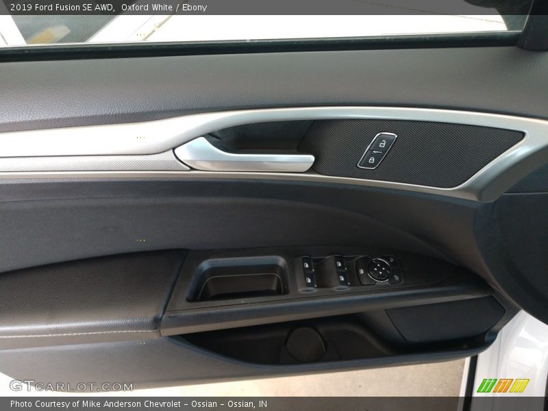 Oxford White / Ebony 2019 Ford Fusion SE AWD