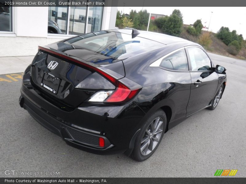 Crystal Black Pearl / Black 2019 Honda Civic EX Coupe
